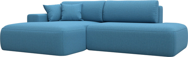 Изображение товара Диван угловой Лига Диванов Лига-036 НПБ Модерн левый / 125473L (рогожка амур голубой)