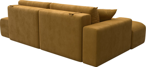 Изображение товара Диван угловой Лига Диванов Лига-036 НПБ Модерн левый / 127764L (велюр Brut 10 желтый)