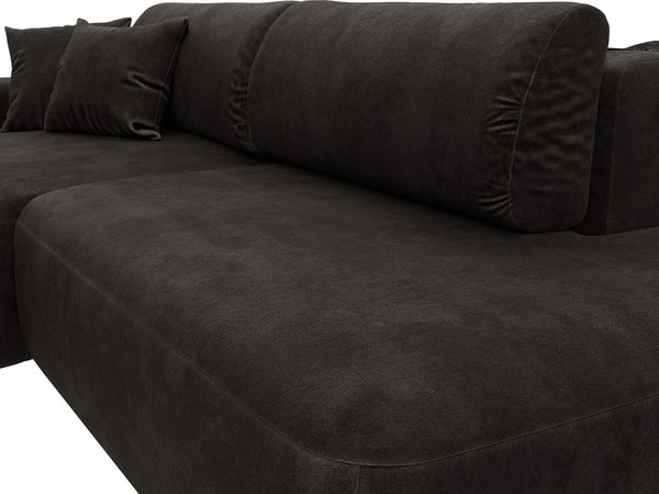 Изображение товара Диван угловой Лига Диванов Лига-036 НПБ Модерн левый / 127768L (велюр Brut 17 коричневый)