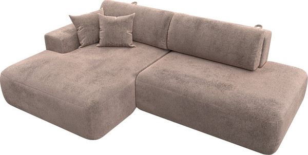 Изображение товара Диван угловой Лига Диванов Лига-036 НПБ Модерн левый / 127775L (велюр Tower 05 бежевый)