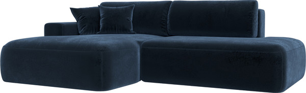 Изображение товара Диван угловой Лига Диванов Лига-036 НПБ Модерн левый / 127776L (велюр Tower 13 синий)
