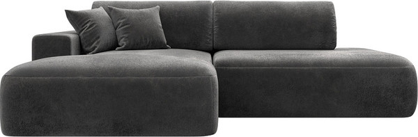 Изображение товара Диван угловой Лига Диванов Лига-036 НПБ Модерн левый / 127777L (велюр Tower 10 серый)
