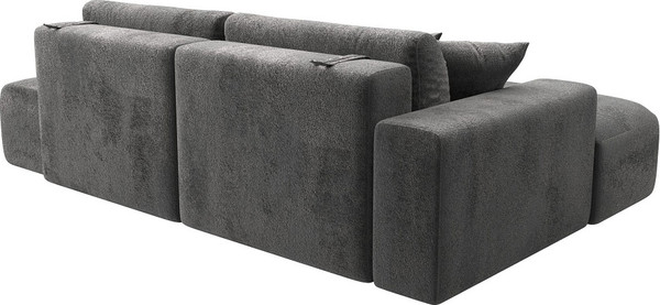 Изображение товара Диван угловой Лига Диванов Лига-036 НПБ Модерн левый / 127777L (велюр Tower 10 серый)