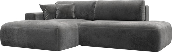 Изображение товара Диван угловой Лига Диванов Лига-036 НПБ Модерн левый / 127777L (велюр Tower 10 серый)
