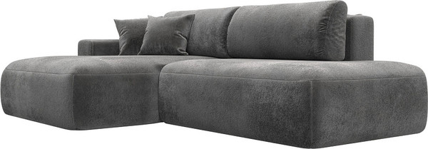 Изображение товара Диван угловой Лига Диванов Лига-036 НПБ Модерн левый / 127777L (велюр Tower 10 серый)