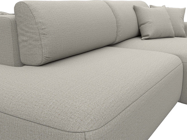 Изображение товара Диван угловой Лига Диванов Лига-036 НПБ Модерн правый / 125472 (рогожка амур бежевый)