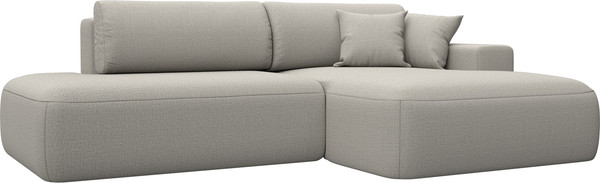 Изображение товара Диван угловой Лига Диванов Лига-036 НПБ Модерн правый / 125472 (рогожка амур бежевый)