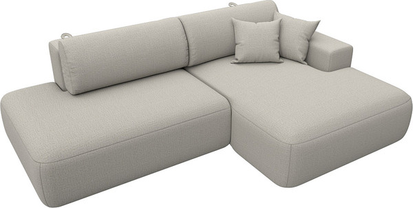 Изображение товара Диван угловой Лига Диванов Лига-036 НПБ Модерн правый / 125472 (рогожка амур бежевый)