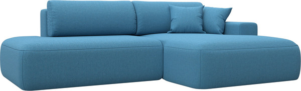 Изображение товара Диван угловой Лига Диванов Лига-036 НПБ Модерн правый / 125473 (рогожка амур голубой)