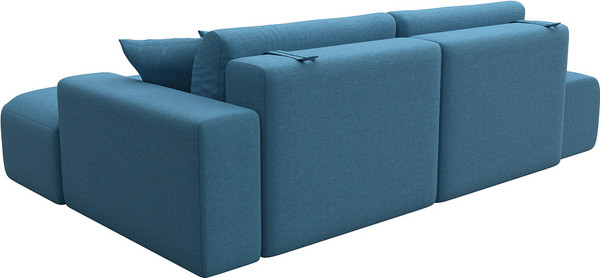 Изображение товара Диван угловой Лига Диванов Лига-036 НПБ Модерн правый / 125473 (рогожка амур голубой)