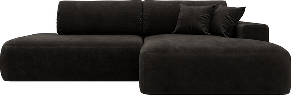 Изображение товара Диван угловой Лига Диванов Лига-036 НПБ Модерн правый / 127768 (велюр Brut 17 коричневый)