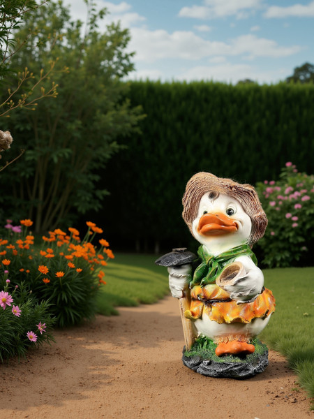 Изображение товара Фигурка для сада Хорошие сувениры Утенок с мотыгой / 1134694