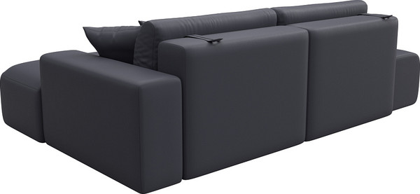 Изображение товара Диван угловой Лига Диванов Лига-036 НПБ Модерн правый / 127773 (экокожа Grifon 15 серый)