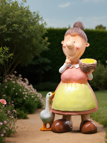 Изображение товара Фигурка для сада Хорошие сувениры Бабушка с пшеницей / 1090059