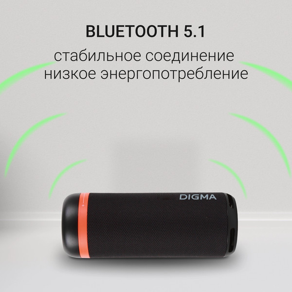 Изображение товара Портативная колонка Digma D-PS1521 (черный)