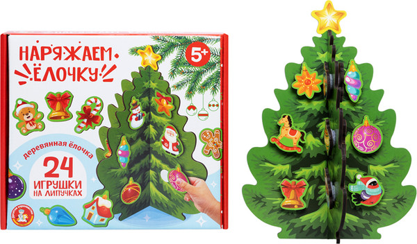 Изображение товара Развивающая игра Десятое королевство Наряжаем Елочку / 05856