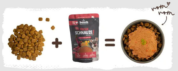 Изображение товара Влажный корм для собак Bosch Petfood Freshe Schnauze говядина с пшеном и свеклой (250г)