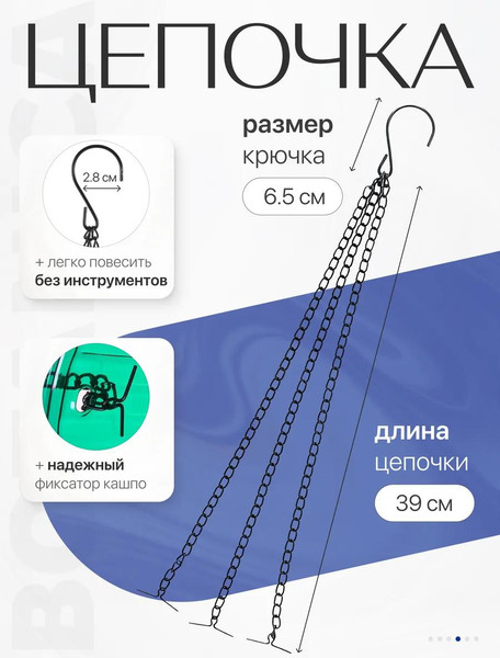 Изображение товара Кашпо BOTANICA Liana (11.5x11.5см, зеленый)