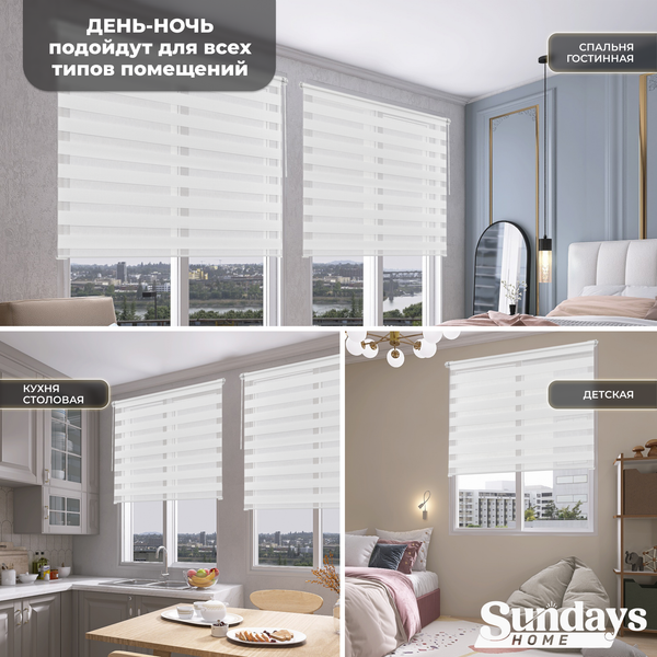 Изображение товара Рулонная штора Sundays Home ДН LB 111-13 57х160 (белый)