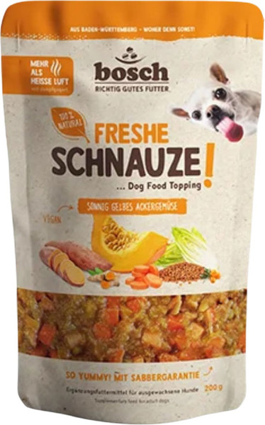 Изображение товара Влажный корм для собак Bosch Petfood Freshe Schnauze желтые полевые овощи (250г)