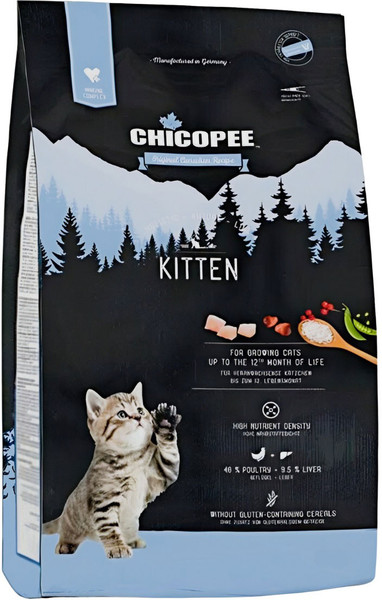 Изображение товара Сухой корм для кошек Chicopee HNL Kitten для котят и беременных кошек (400г)