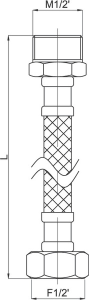 Изображение товара Гибкая подводка Rubineta 611070