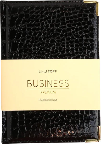 Изображение товара Ежедневник Listoff Grand Croco / ЕКП52617602 (176л, черный)