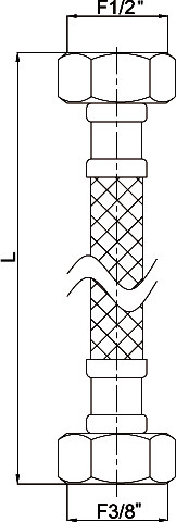 Изображение товара Гибкая подводка Rubineta 610070
