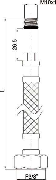 Изображение товара Гибкая подводка Rubineta 619061