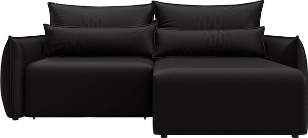 Изображение товара Диван угловой Лига Диванов Лига-051 НПБ универсальный / 129887 (экокожа Grifon 12 коричневый)