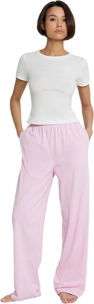 Изображение товара Пижама Mark Formelle 592588 (р.164/170-84-90, белый/бело-розовая полоска)