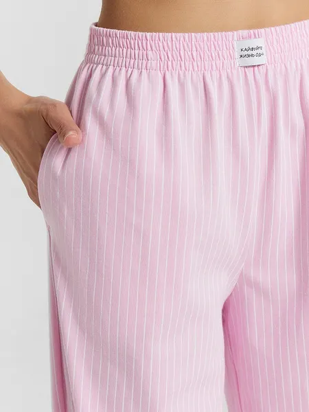 Изображение товара Пижама Mark Formelle 592588 (р.164/170-100-106, белый/бело-розовая полоска)