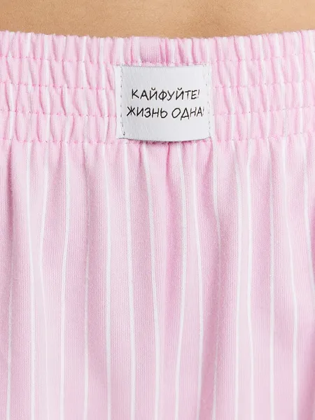 Изображение товара Пижама Mark Formelle 592588 (р.164/170-100-106, белый/бело-розовая полоска)