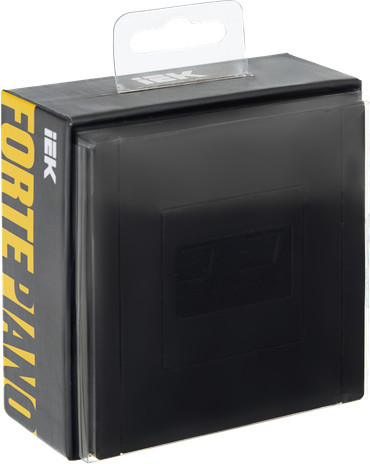 Изображение товара Розетка IEK Forte&Piano FP-K20-1-K02 (черный)