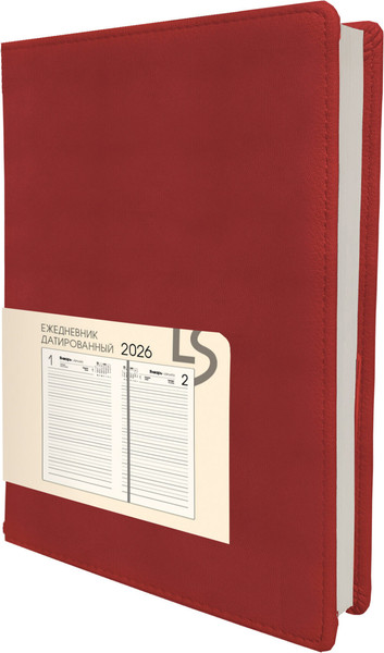 Изображение товара Ежедневник Listoff Maple / ЕКМ52617603 (176л, красный)