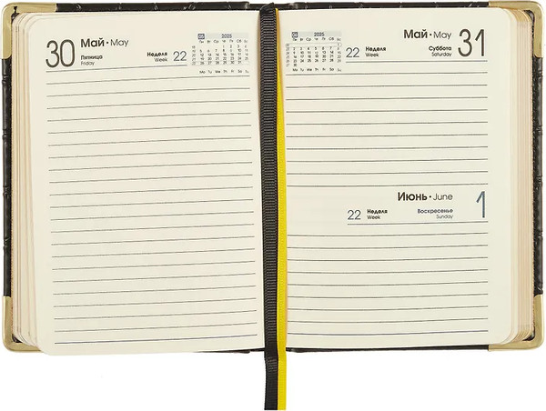 Изображение товара Ежедневник Listoff Grand Croco / ЕКП62617602 (176л, черный)