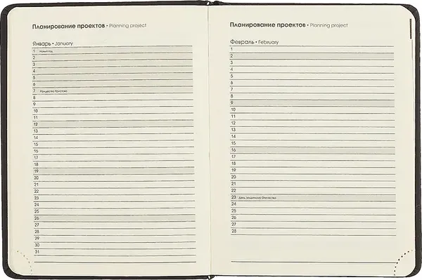 Изображение товара Ежедневник Listoff Paragraph / ЕКП62617613 (176л, черный)