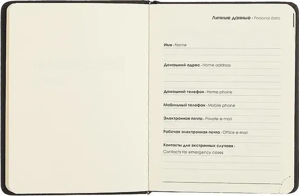 Изображение товара Ежедневник Listoff Paragraph / ЕКП62617613 (176л, черный)