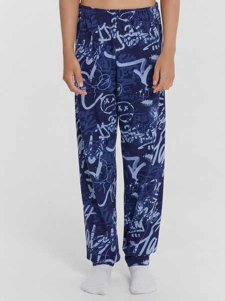 Изображение товара Пижама детская Mark Formelle 563321-1 (р.134-68, граффити на темно-синем)