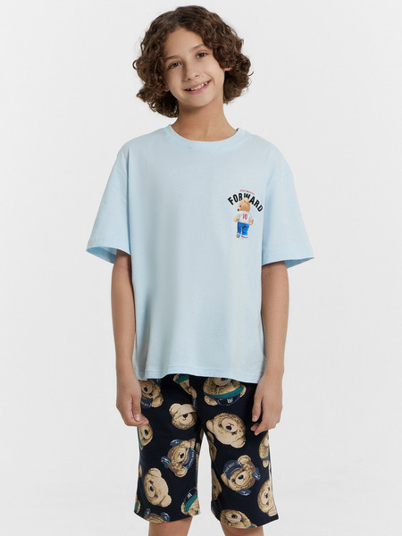 Изображение товара Пижама детская Mark Formelle 563327 (р.134-68, кристалл/мишки на неви)