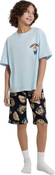 Изображение товара Пижама детская Mark Formelle 563327 (р.134-68, кристалл/мишки на неви)