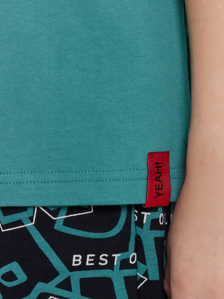 Изображение товара Пижама детская Mark Formelle 563327 (р.140-68, малахит/буквы на черном)