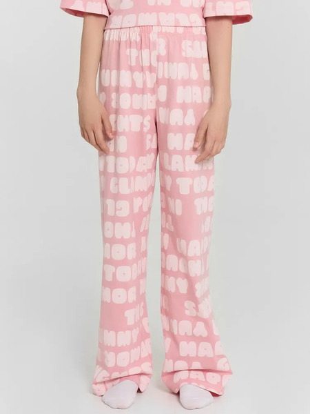 Изображение товара Пижама детская Mark Formelle 567747 (р.104-56, текст на пыльной розе/декор)