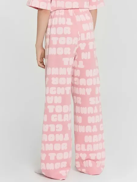 Изображение товара Пижама детская Mark Formelle 567747 (р.116-60, текст на пыльной розе/декор)