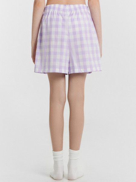 Изображение товара Пижама детская Mark Formelle 567748 (р.122-60, белый/клетка на светло-лиловом)