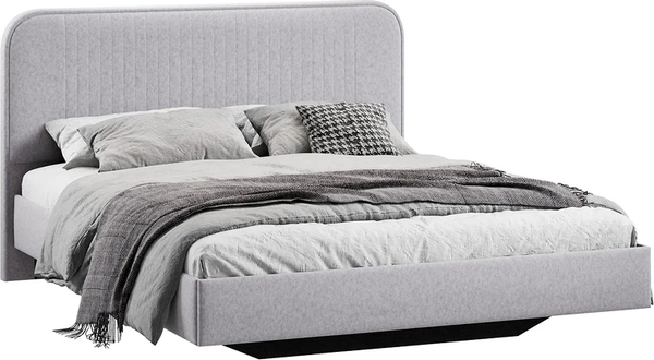 Изображение товара Каркас кровати ТриЯ Тиффани тип 1 140x200 (микровелюр Jercy Silver)