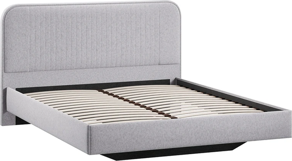 Изображение товара Каркас кровати ТриЯ Тиффани тип 1 140x200 (микровелюр Jercy Silver)