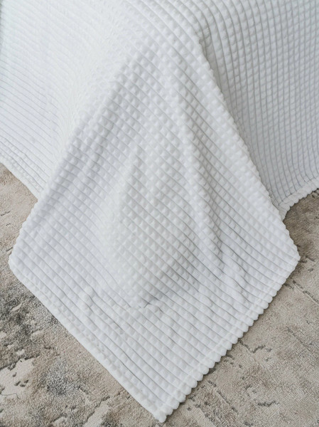 Изображение товара Плед Павлина Skandi Кубики 150x200 (белый)