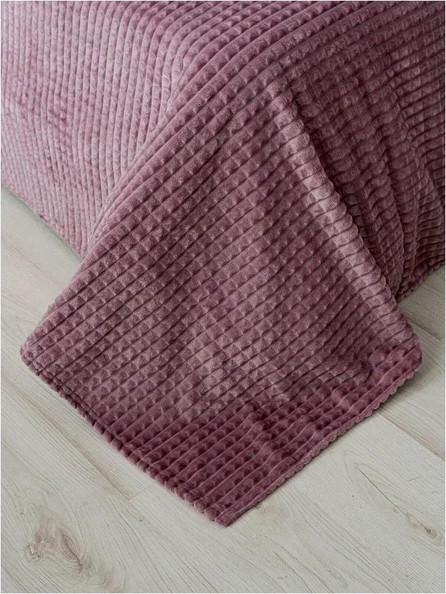 Изображение товара Плед Павлина Skandi Кубики 150x200 (пыльная роза)