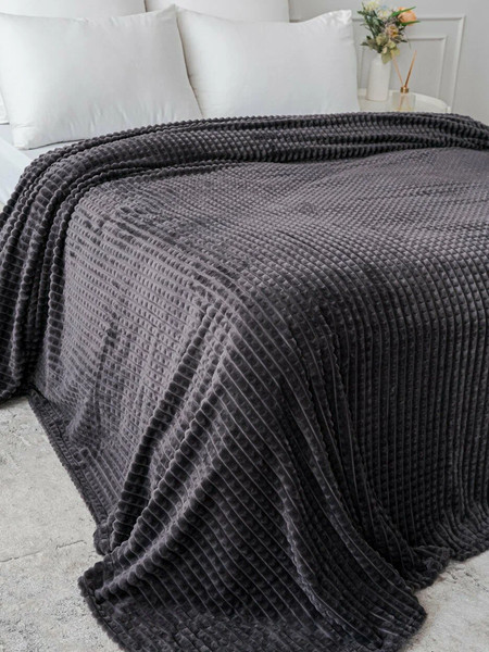 Изображение товара Плед Павлина Skandi Кубики 200x220 (графит)